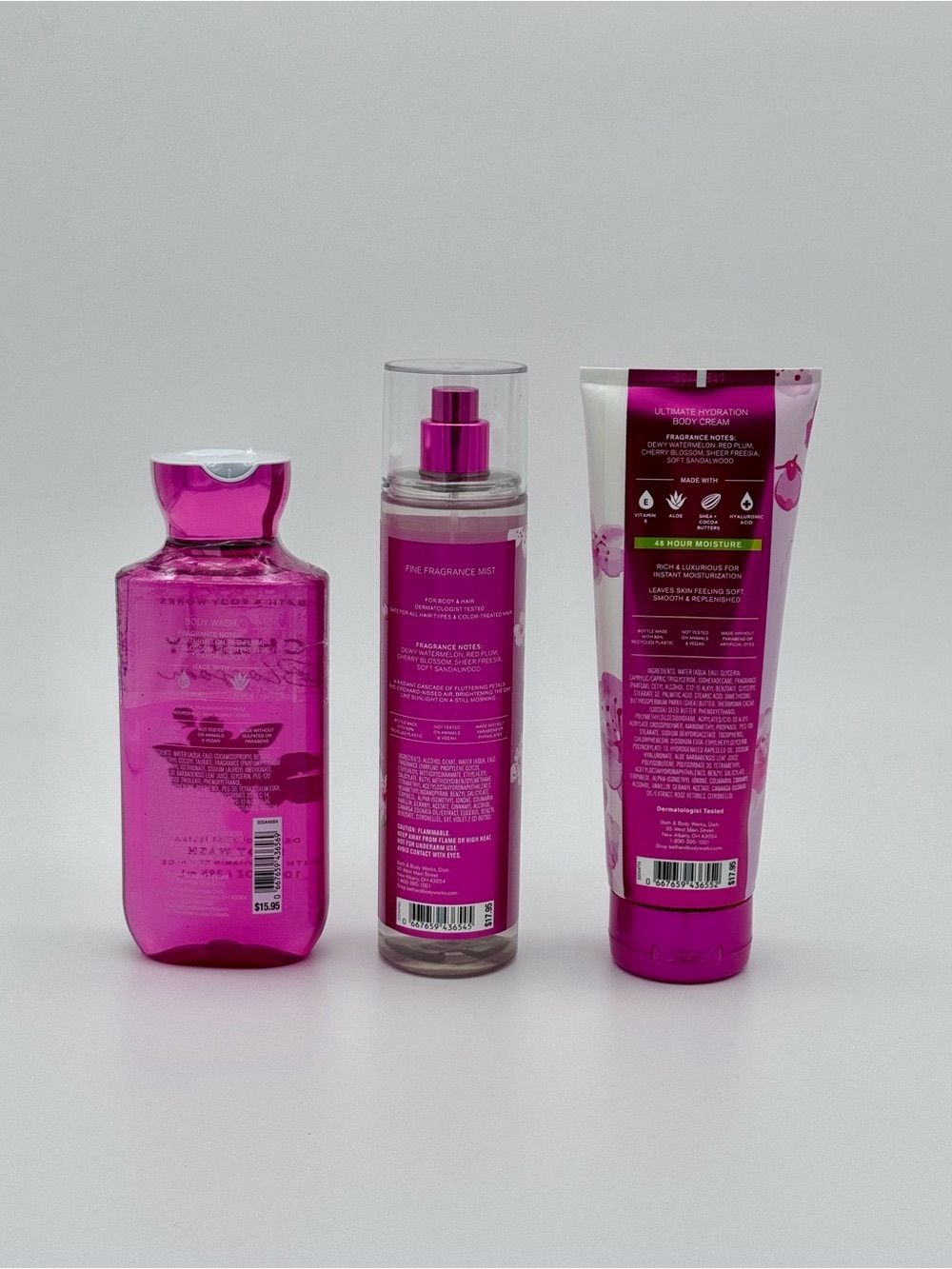 Bath and Body Works Cherry Blossom Body Care Gift Set NWT - Picture 3 of 4